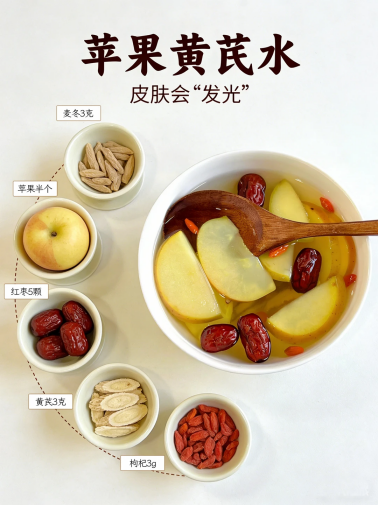 苹果黄芪水